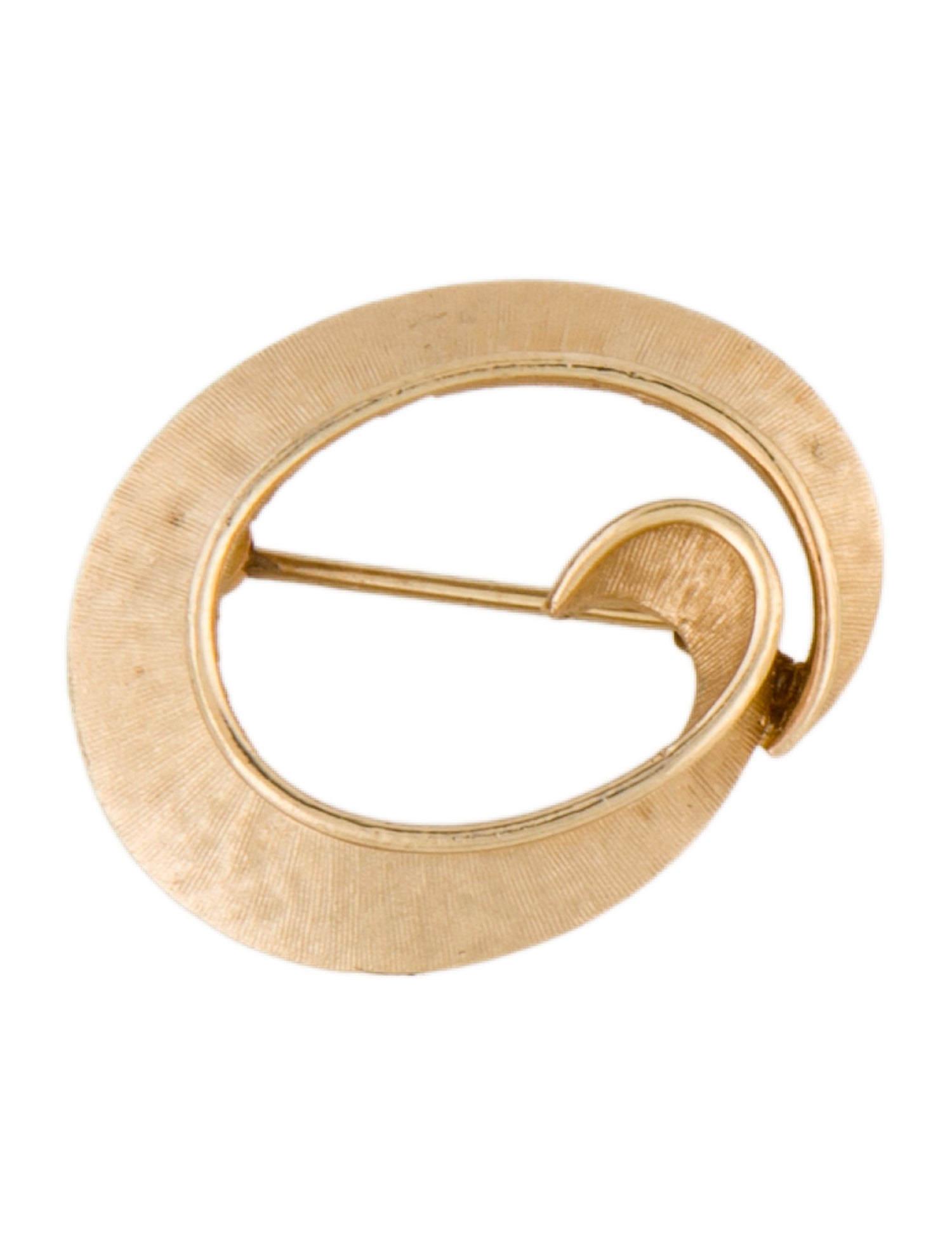 Trifari Vintage Textured Brooch Pin