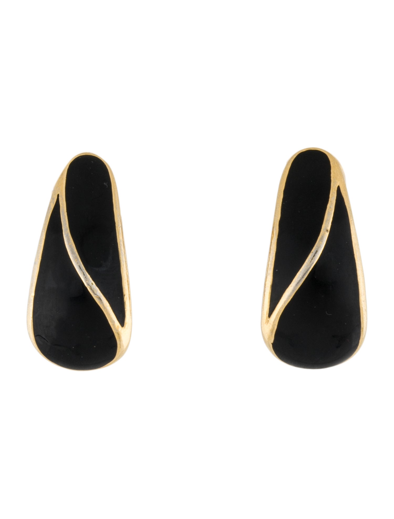 Trifari Enamel Clip-On Earrings