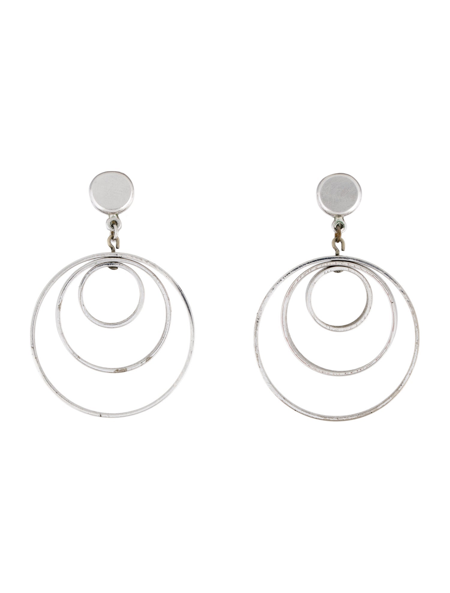Trifari Hoop Drop Earrings