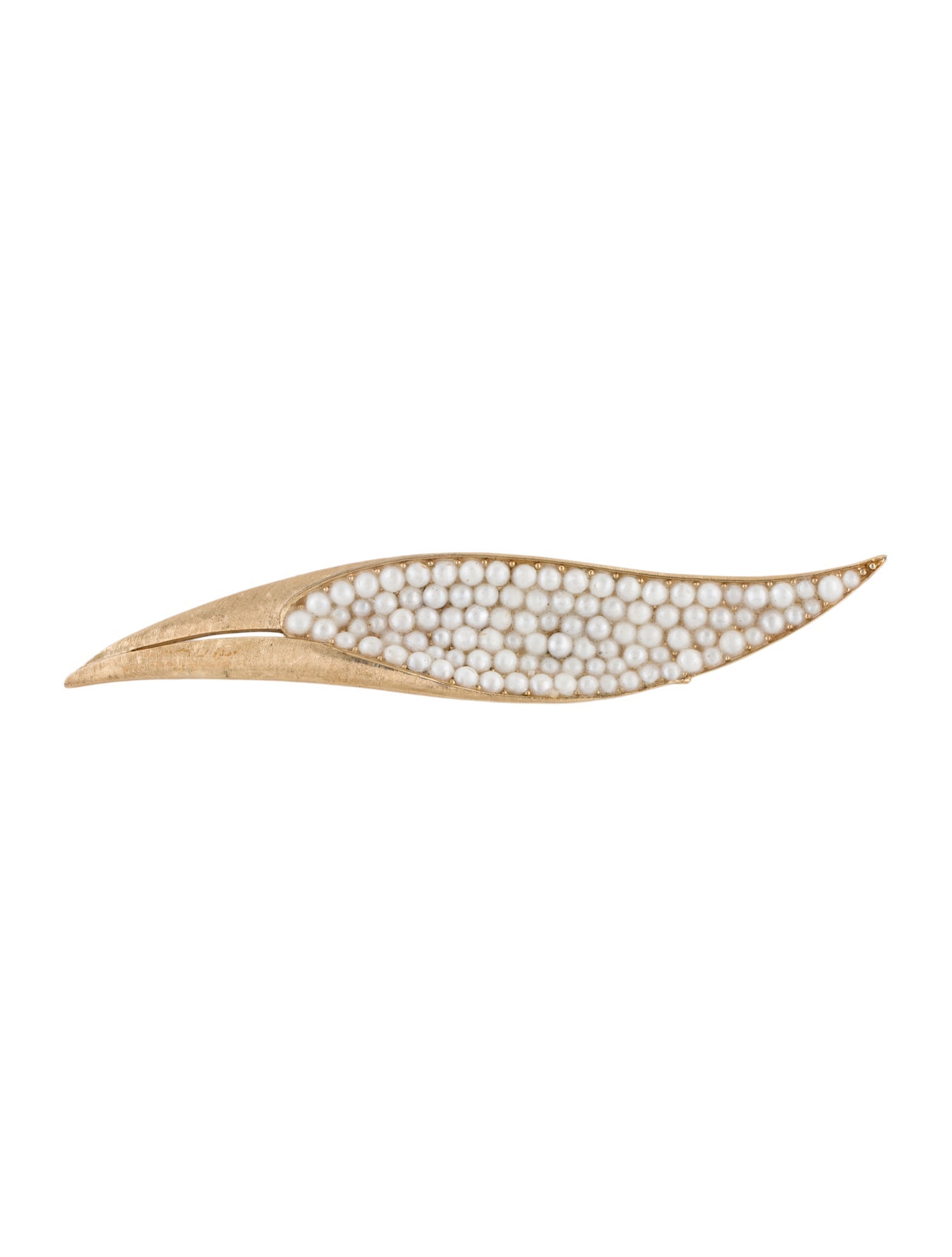 Trifari Vintage Faux Pearl Brooch