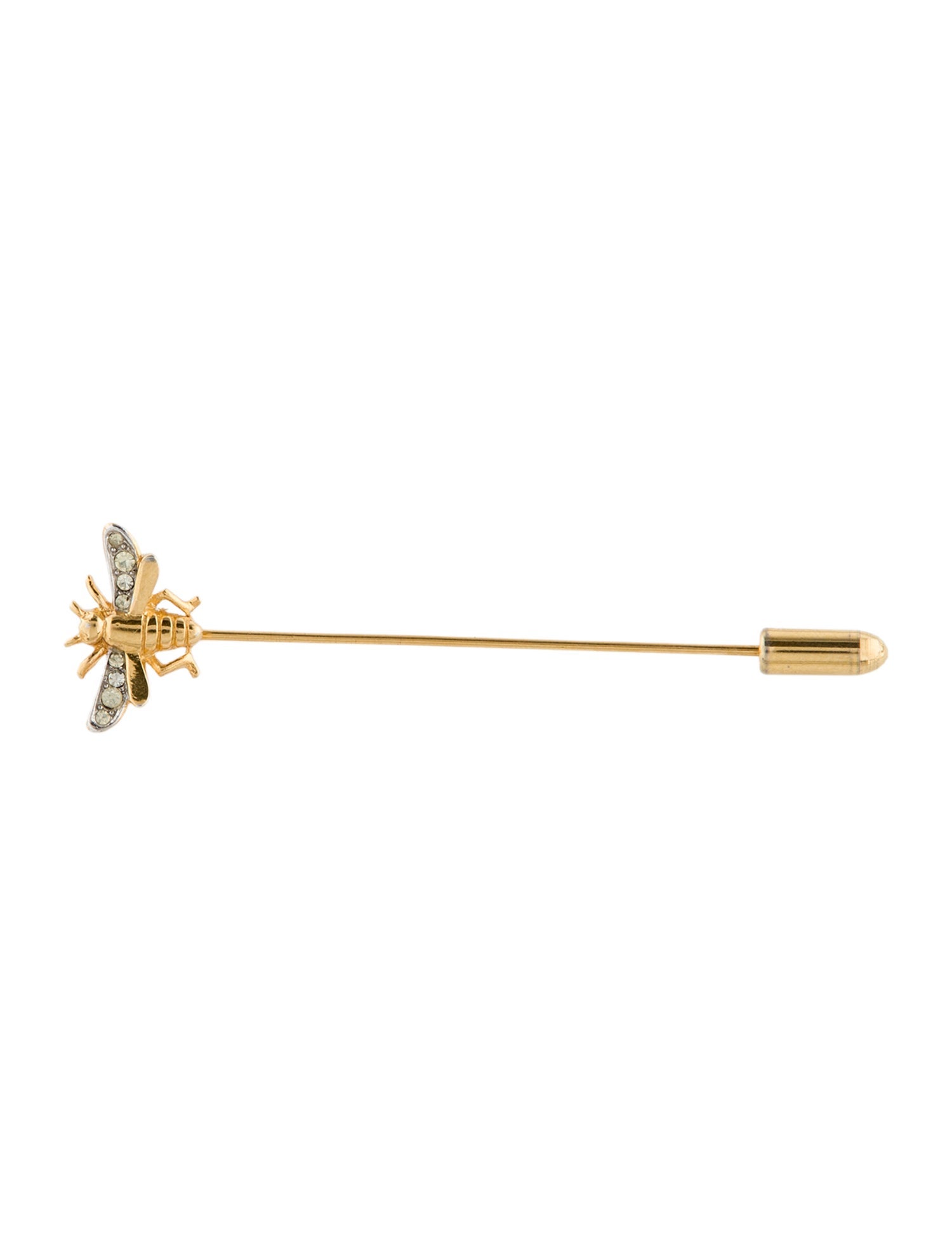 Trifari Vintage Crystal Bee Stick Pin