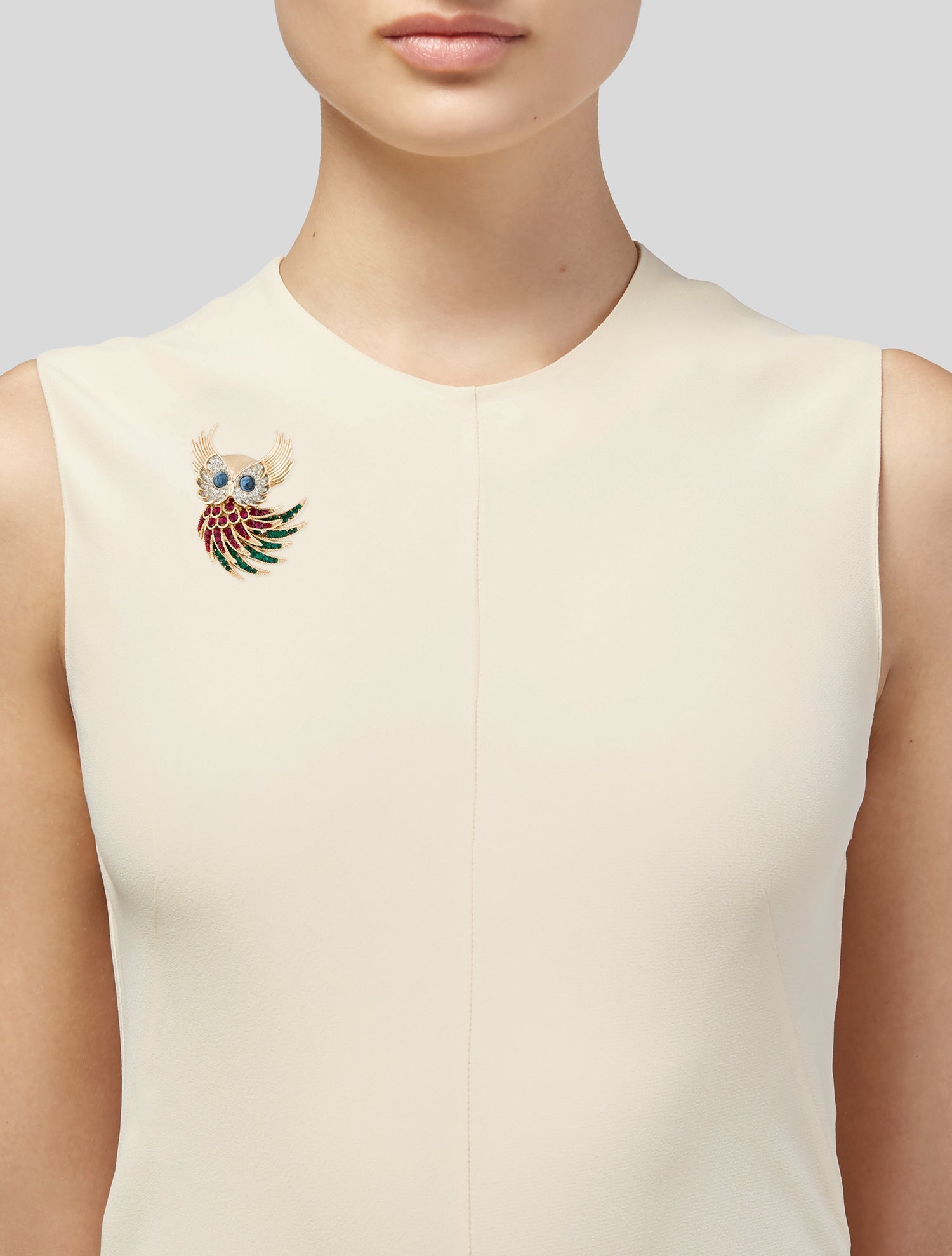 Trifari Vintage x Alfred Philippe Firebird Series Owl Brooch