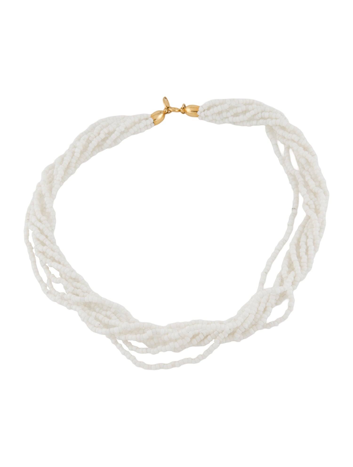 Trifari Beaded Multistrand Necklace