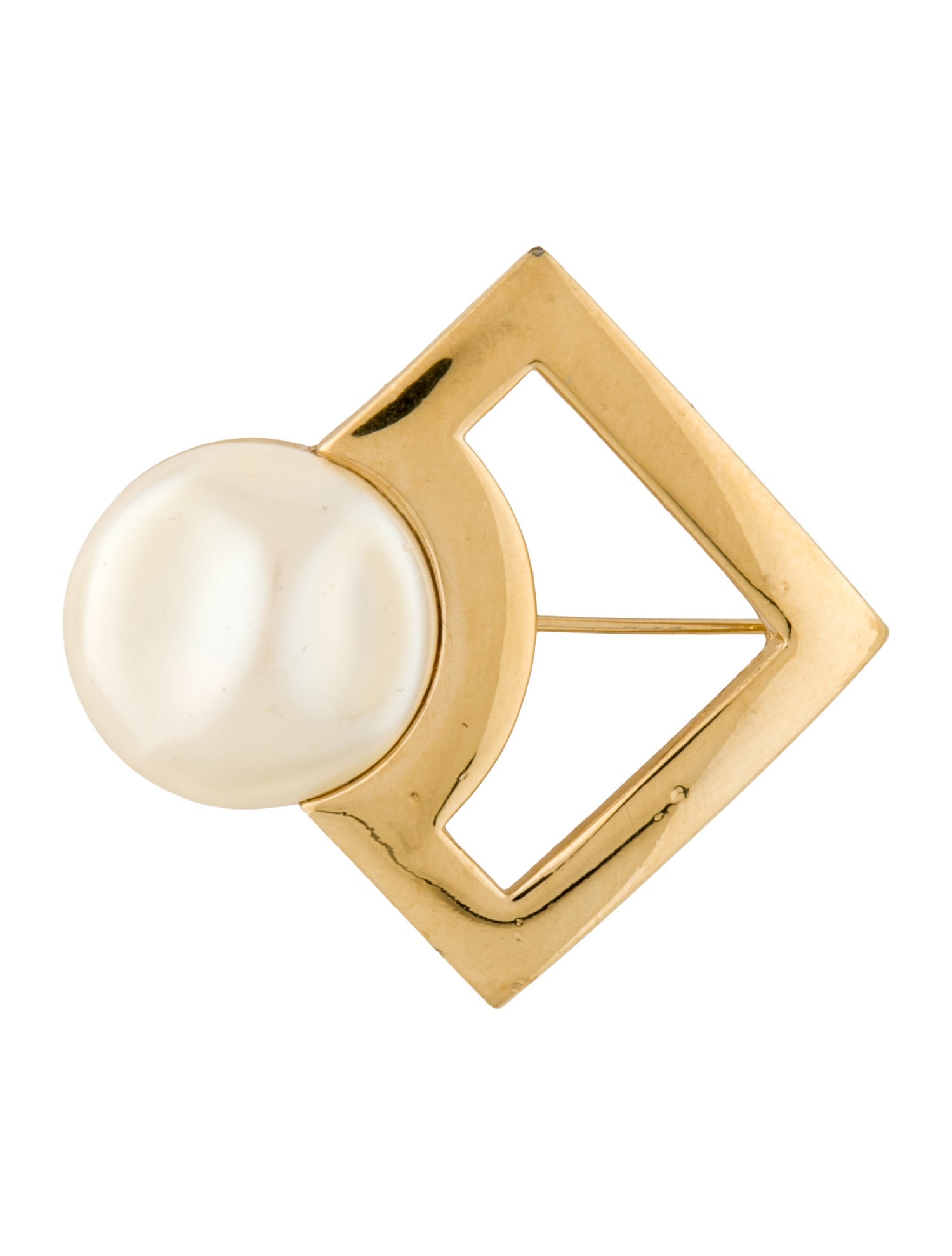 Trifari Vintage Faux Pearl Brooch Pin