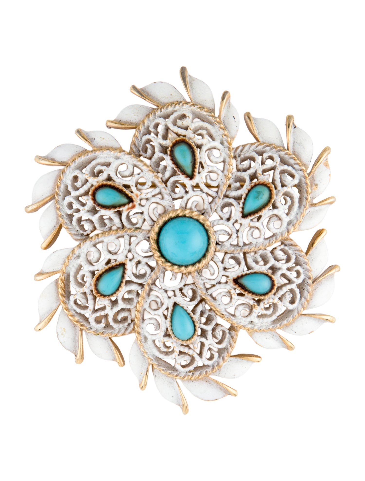 Trifari Vintage Enamel Brooch