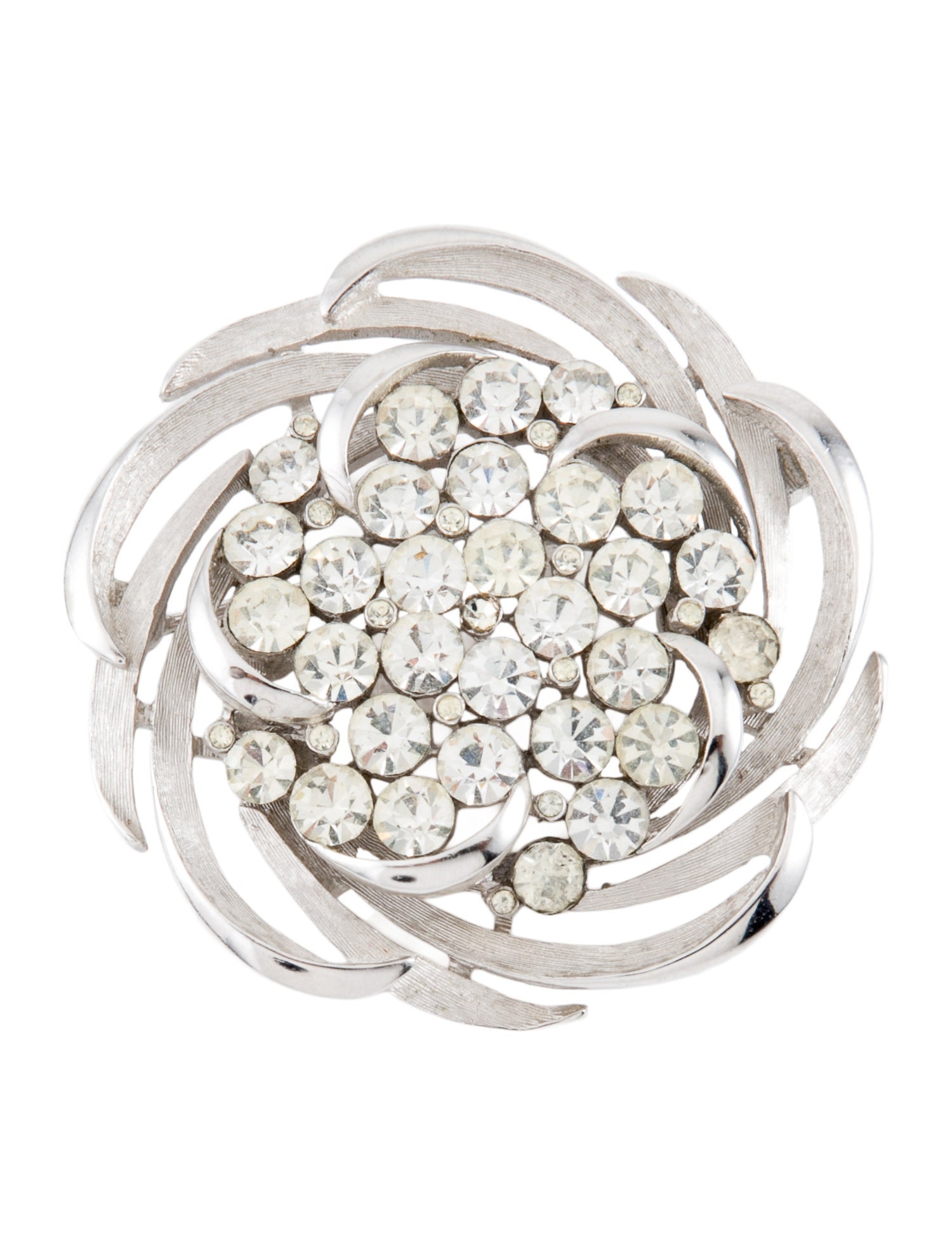 Trifari Crystal Brooch Pin