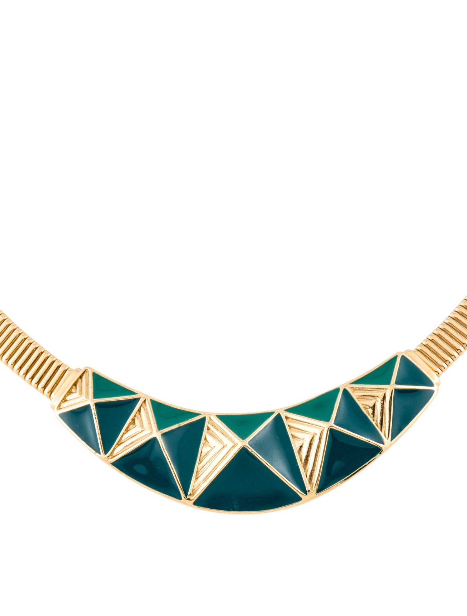 Trifari Enamel Collar Necklace