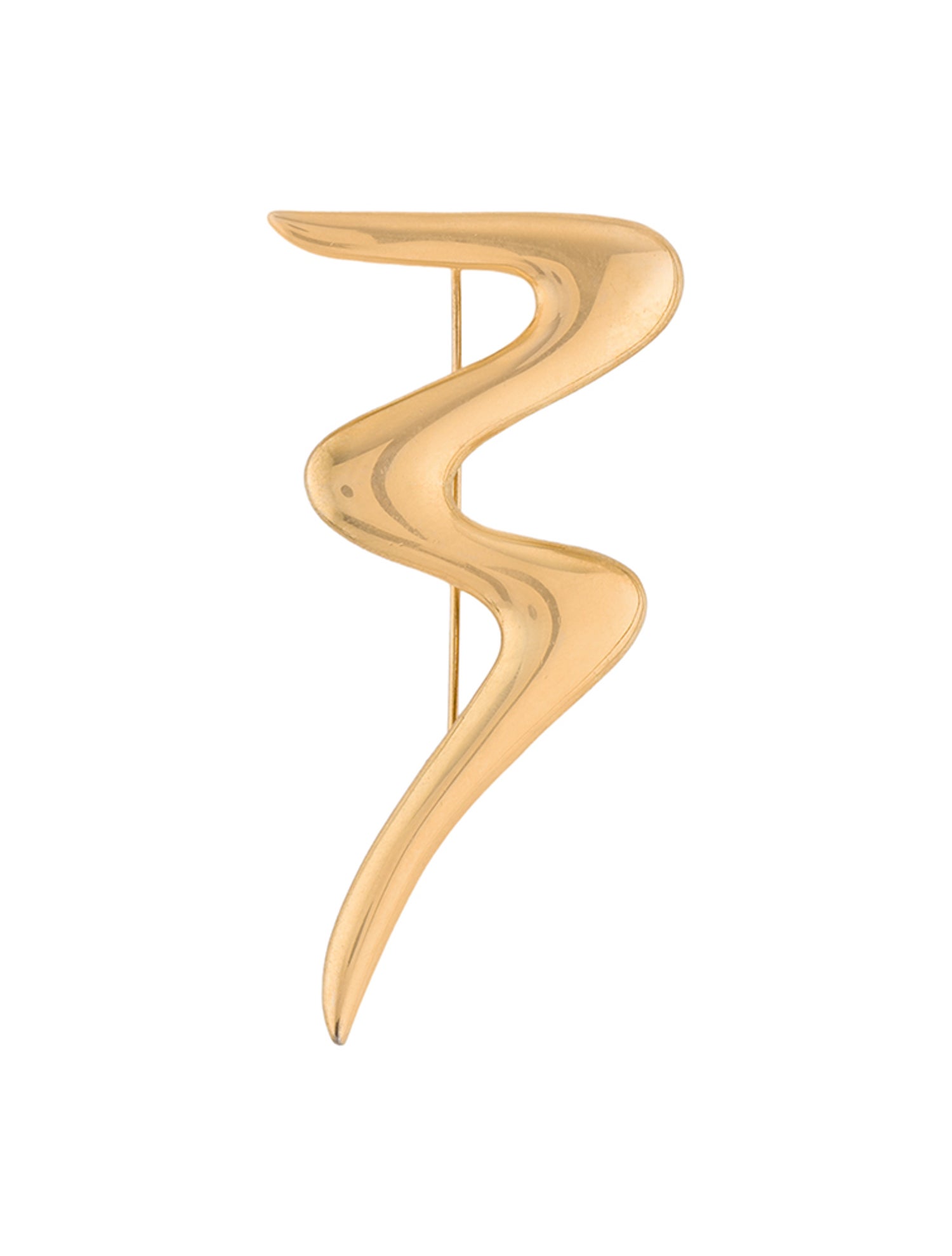 Trifari Vintage Squiggle Zigzag Brooch Pendant