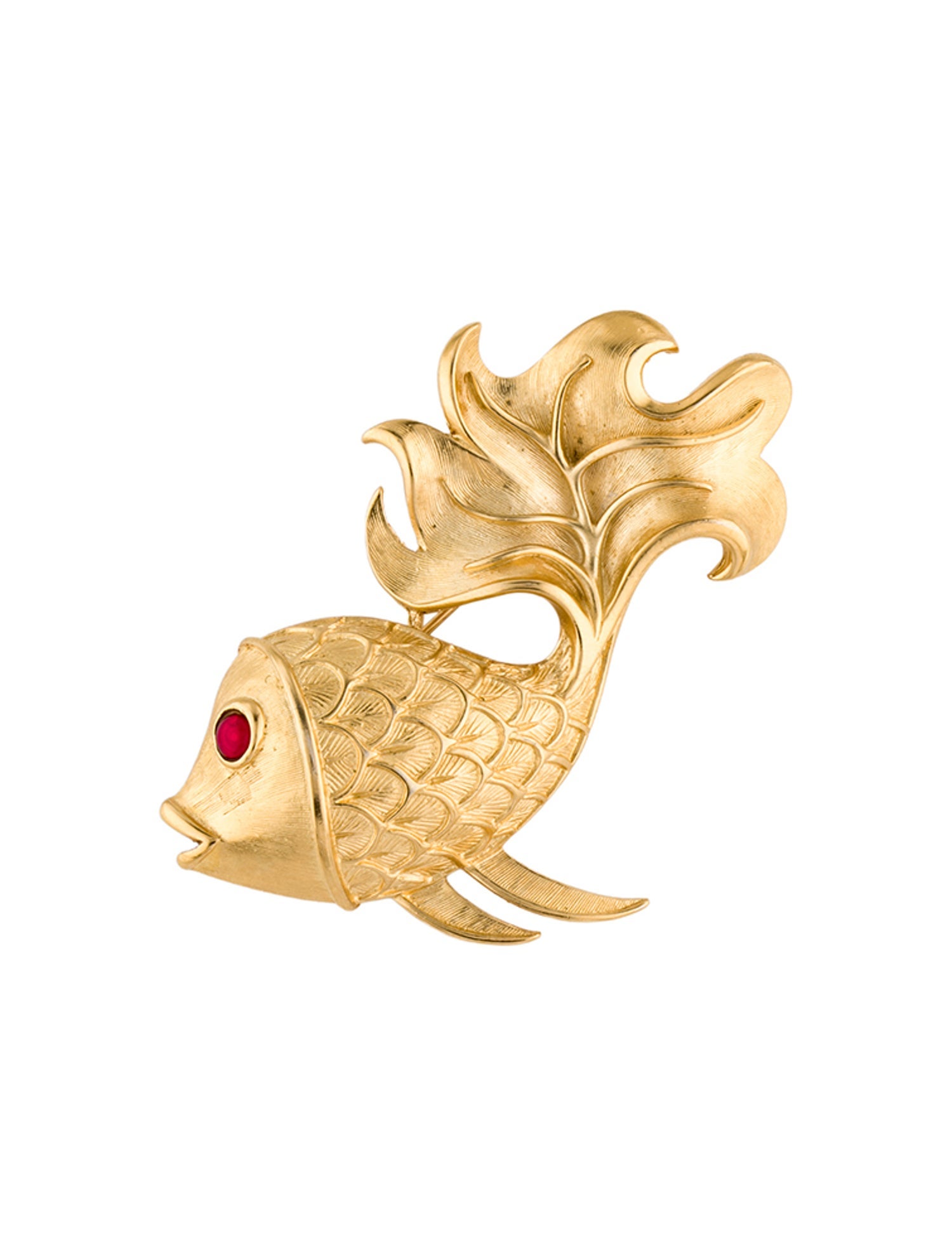 Trifari Vintage Resin Fish Brooch