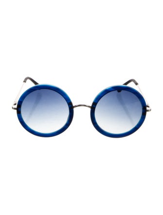The Row x Linda Farrow Round Gradient Sunglasses