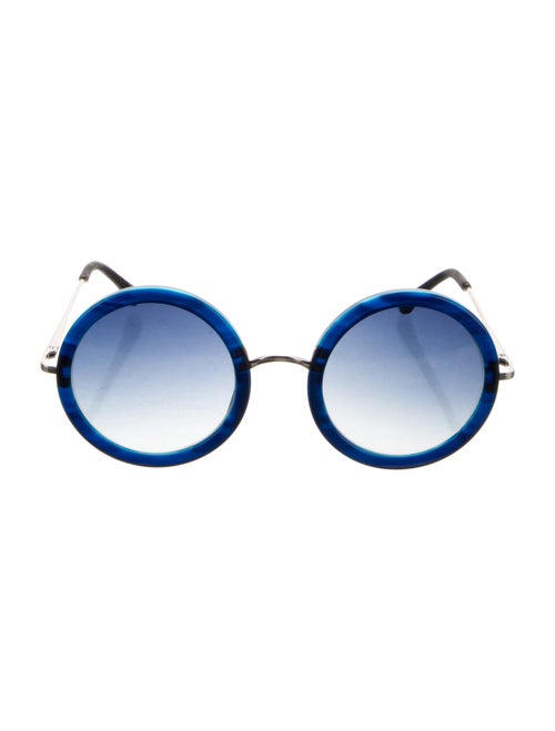 The Row x Linda Farrow Round Gradient Sunglasses