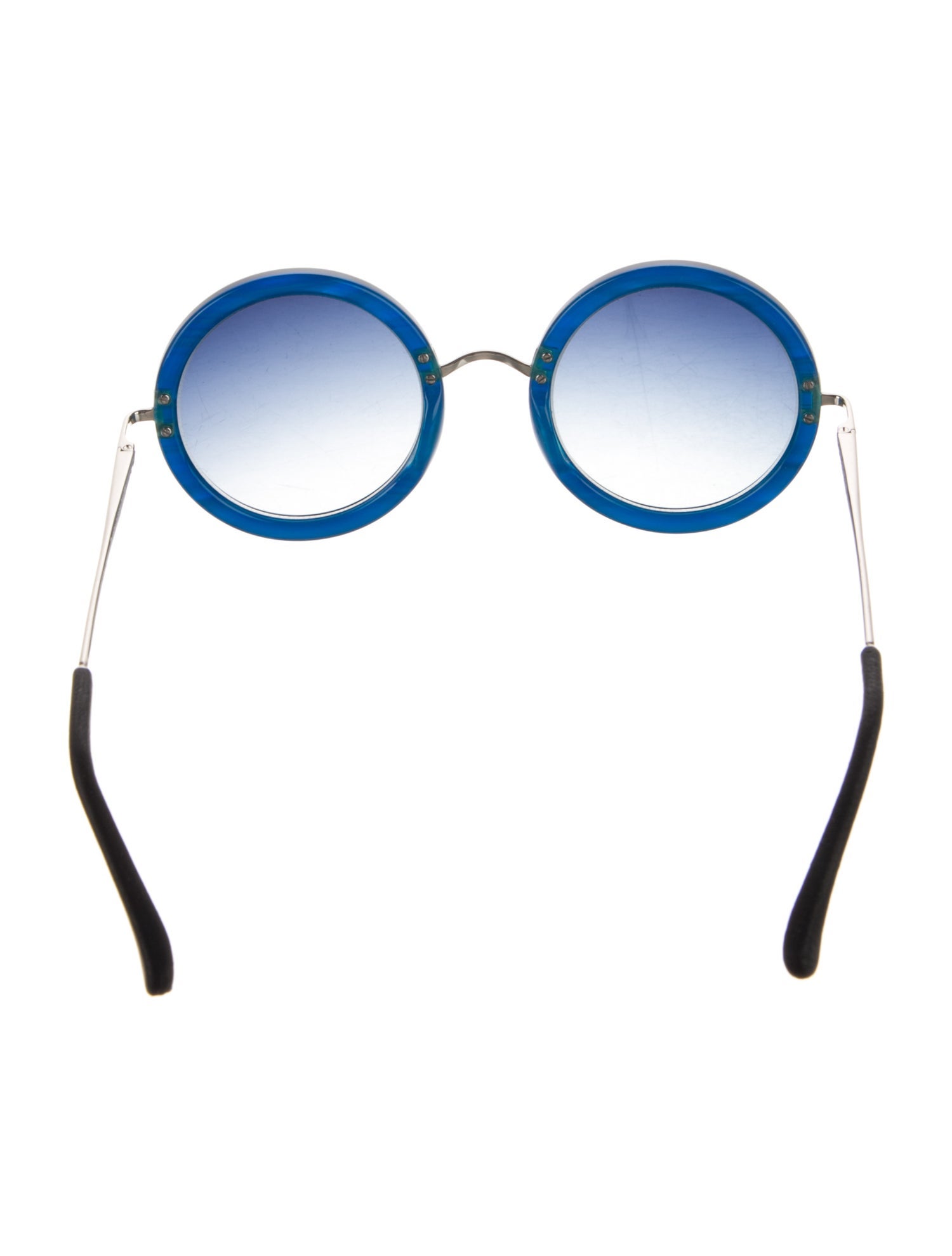 The Row x Linda Farrow Round Gradient Sunglasses