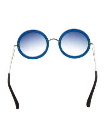 The Row x Linda Farrow Round Gradient Sunglasses