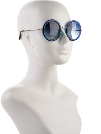 The Row x Linda Farrow Round Gradient Sunglasses