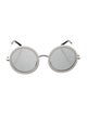 The Row x Linda Farrow Round Mirrored Sunglasses