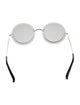 The Row x Linda Farrow Round Mirrored Sunglasses