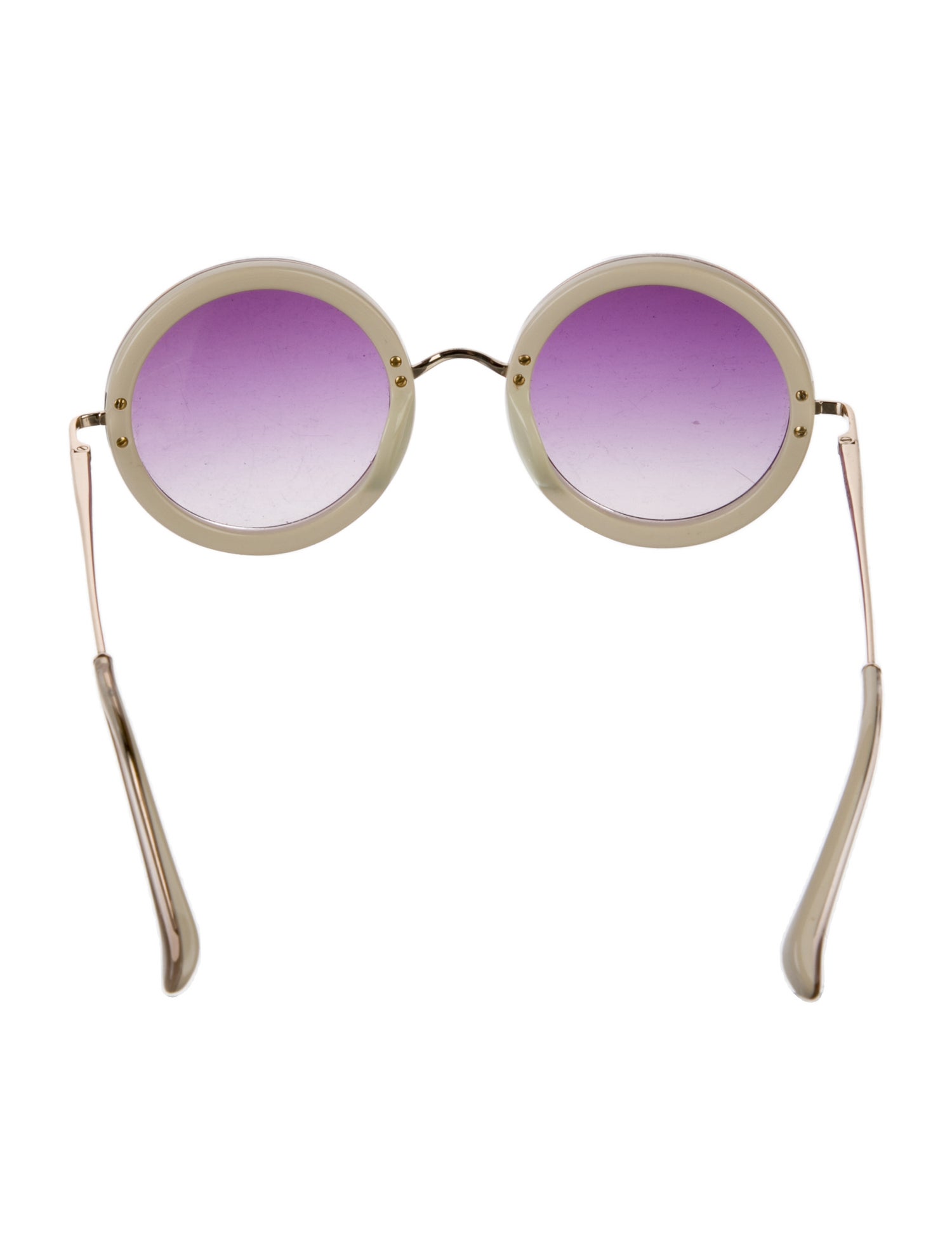 The Row x Linda Farrow Round Gradient Sunglasses