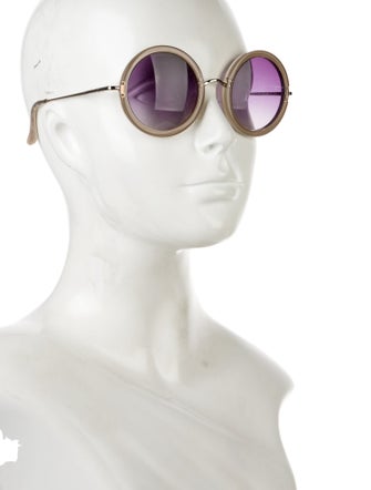 The Row x Linda Farrow Round Gradient Sunglasses
