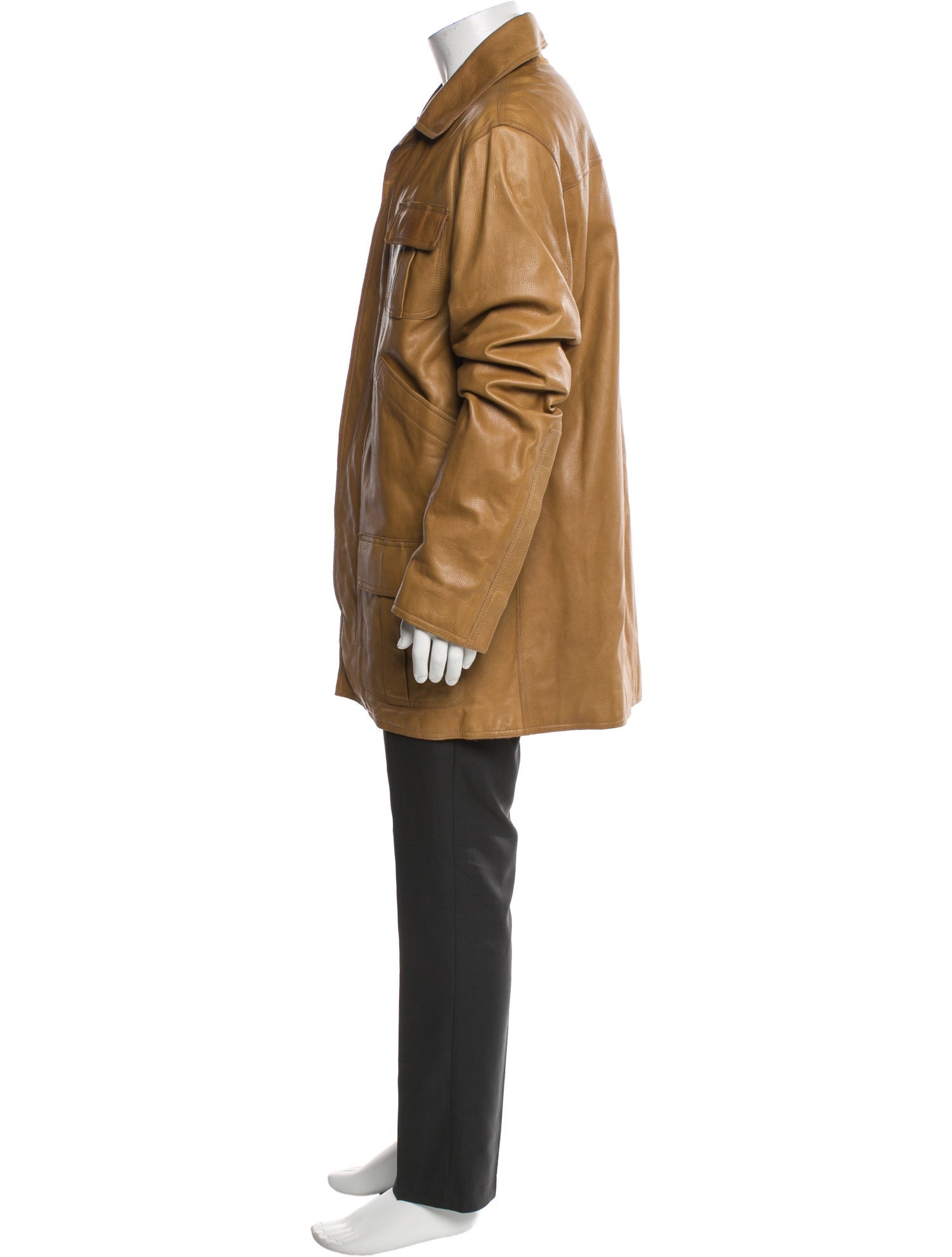 Trussardi Calf Leather Parka
