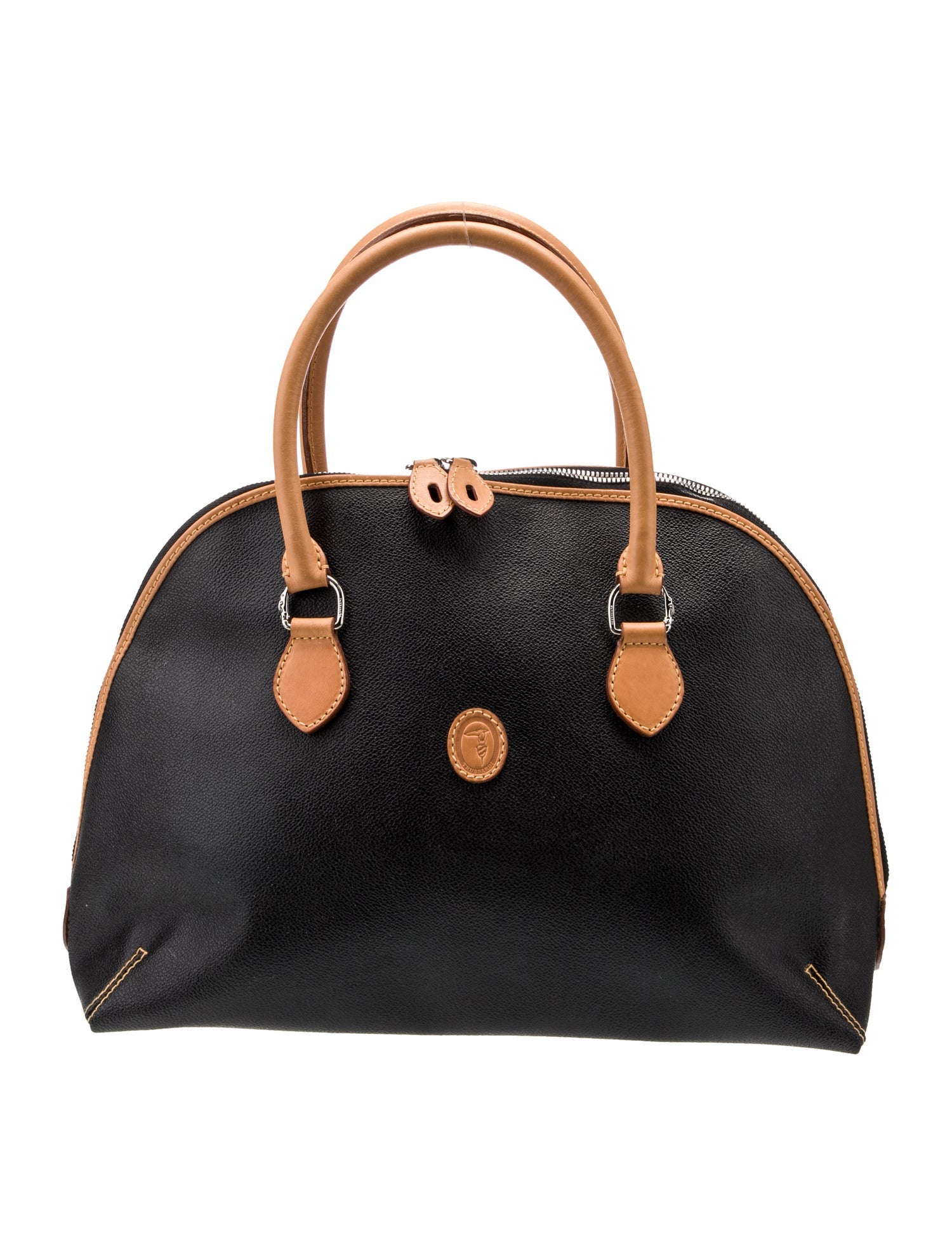 Trussardi Leather Top Handle Bag