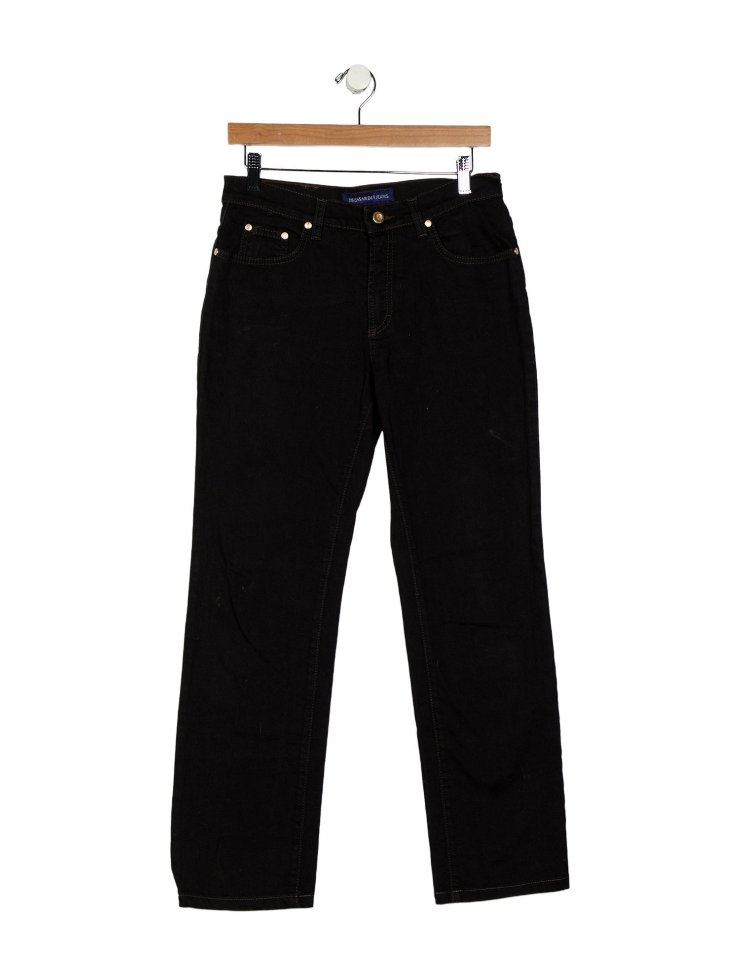 Trussardi Mid-Rise Straight Leg Jeans