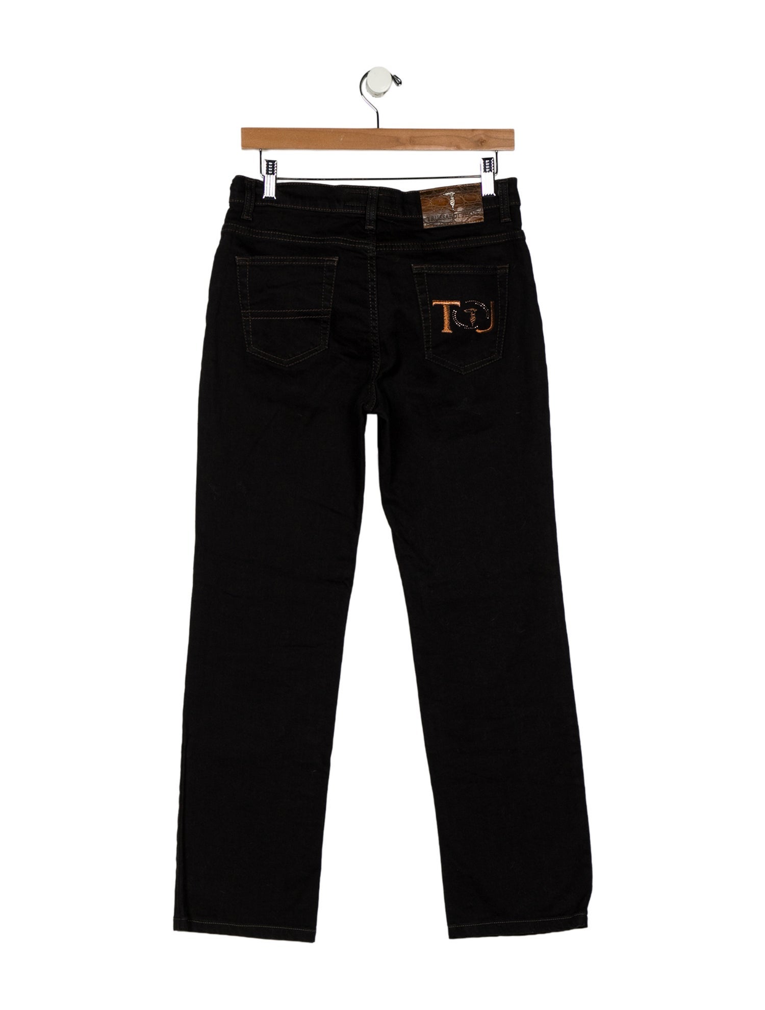Trussardi Mid-Rise Straight Leg Jeans