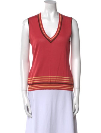 Trussardi V-Neck Sleeveless Top