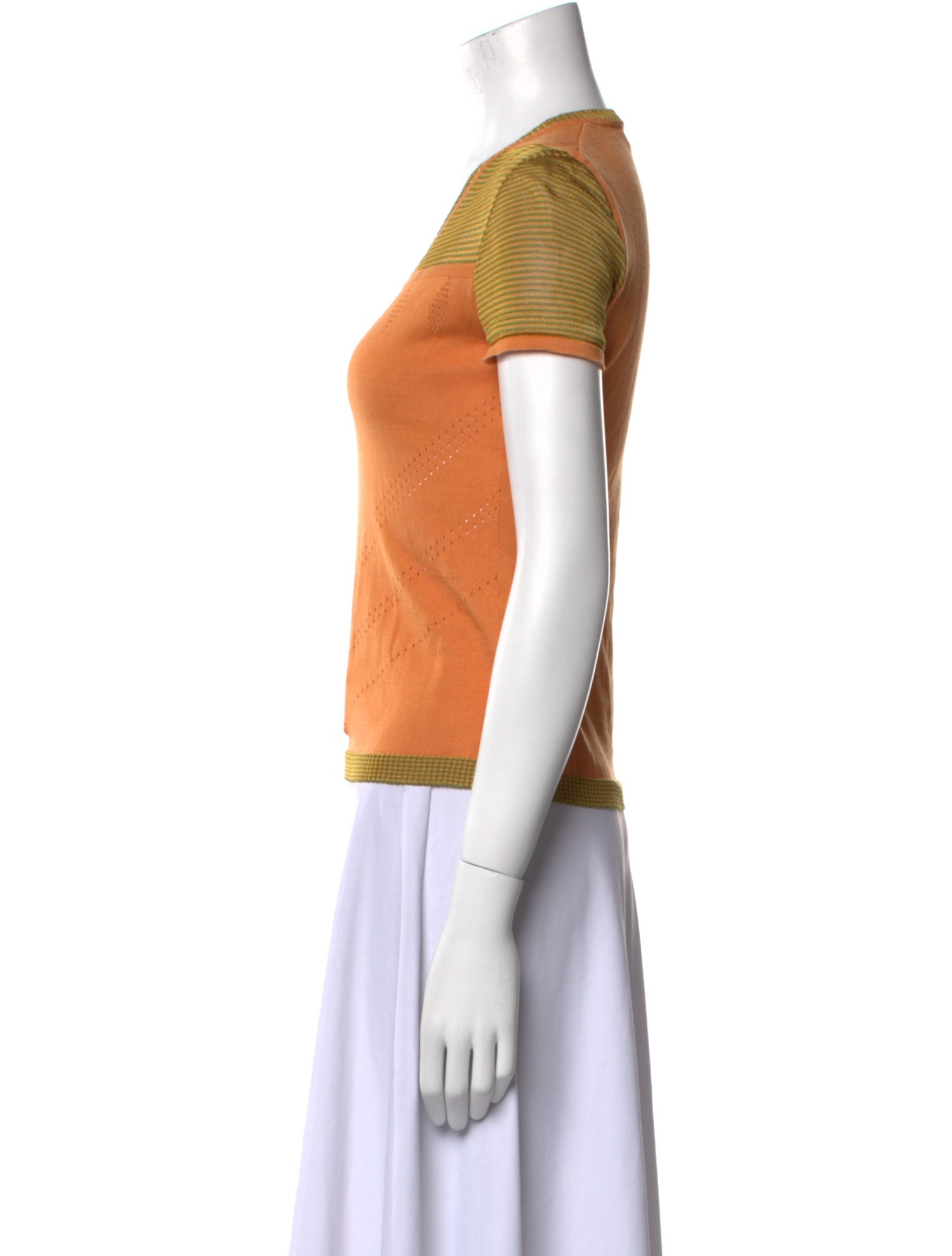 Trussardi V-Neck Short Sleeve Top