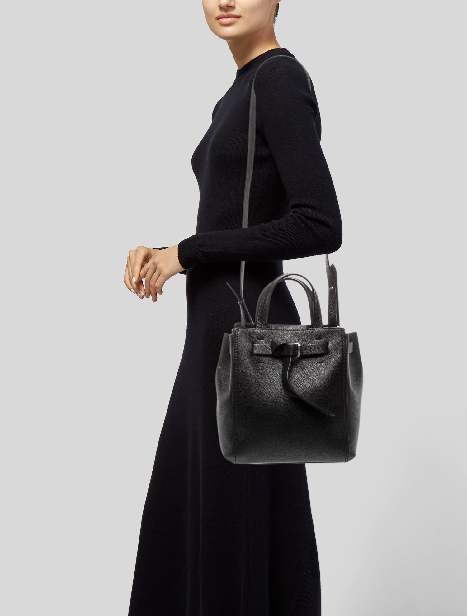 Trussardi Leather Top Handle Bag