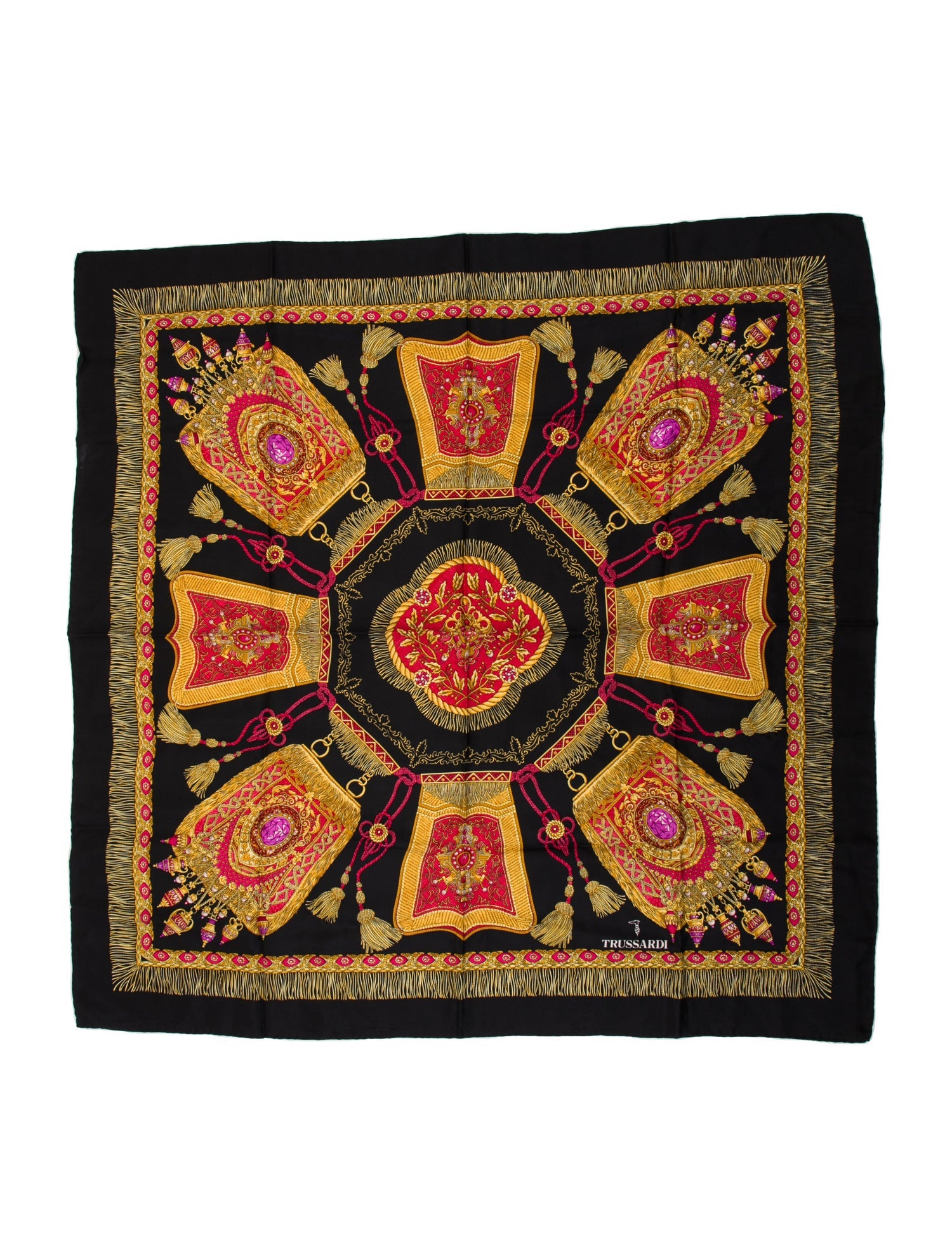 Trussardi Silk Printed Scarf