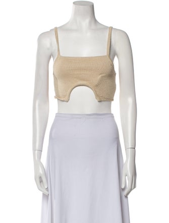 JoosTricot Square Neckline Sleeveless Crop Top