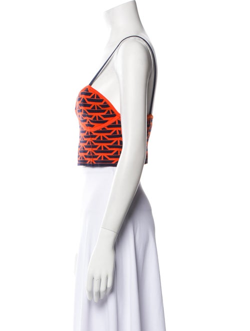 JoosTricot Printed V-Neck Crop Top