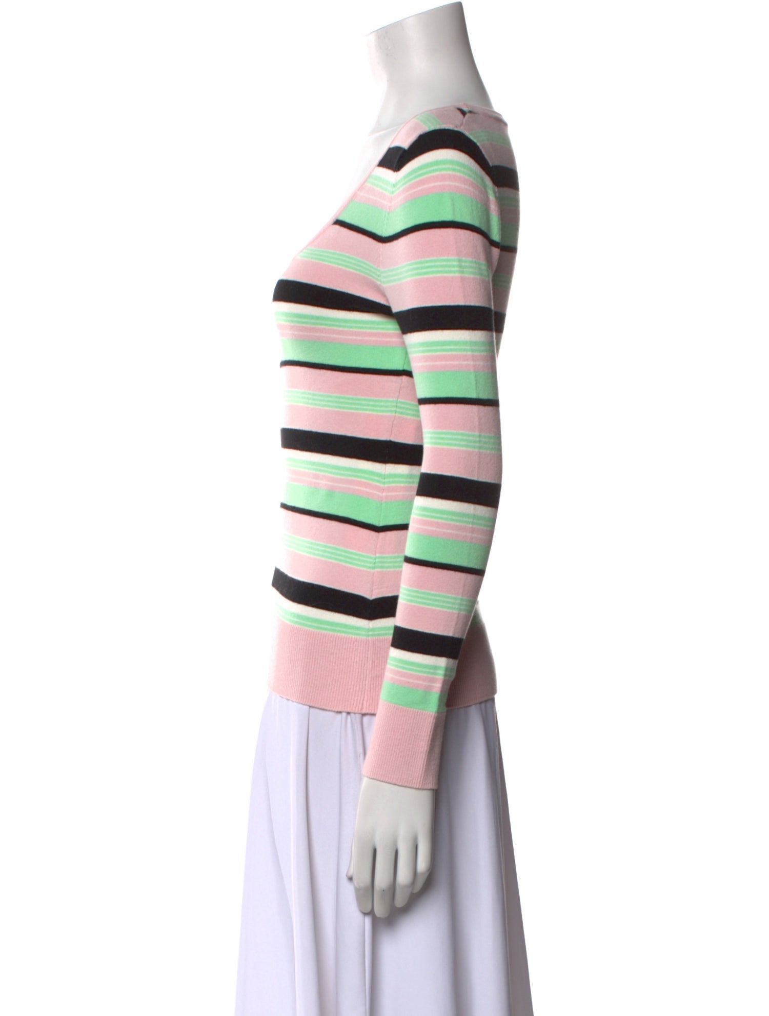 JoosTricot Striped Scoop Neck Sweater
