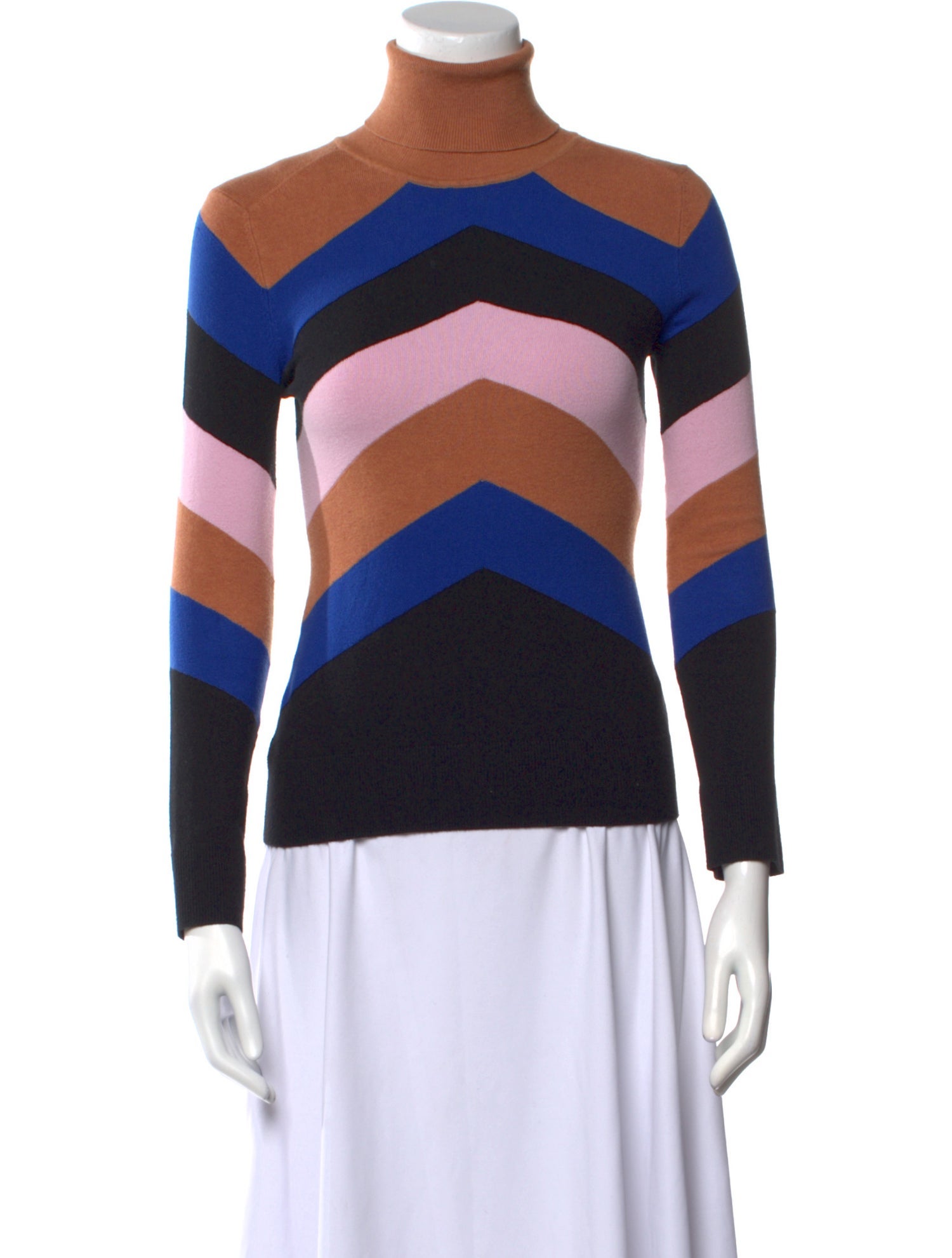 JoosTricot Striped Turtleneck Sweater