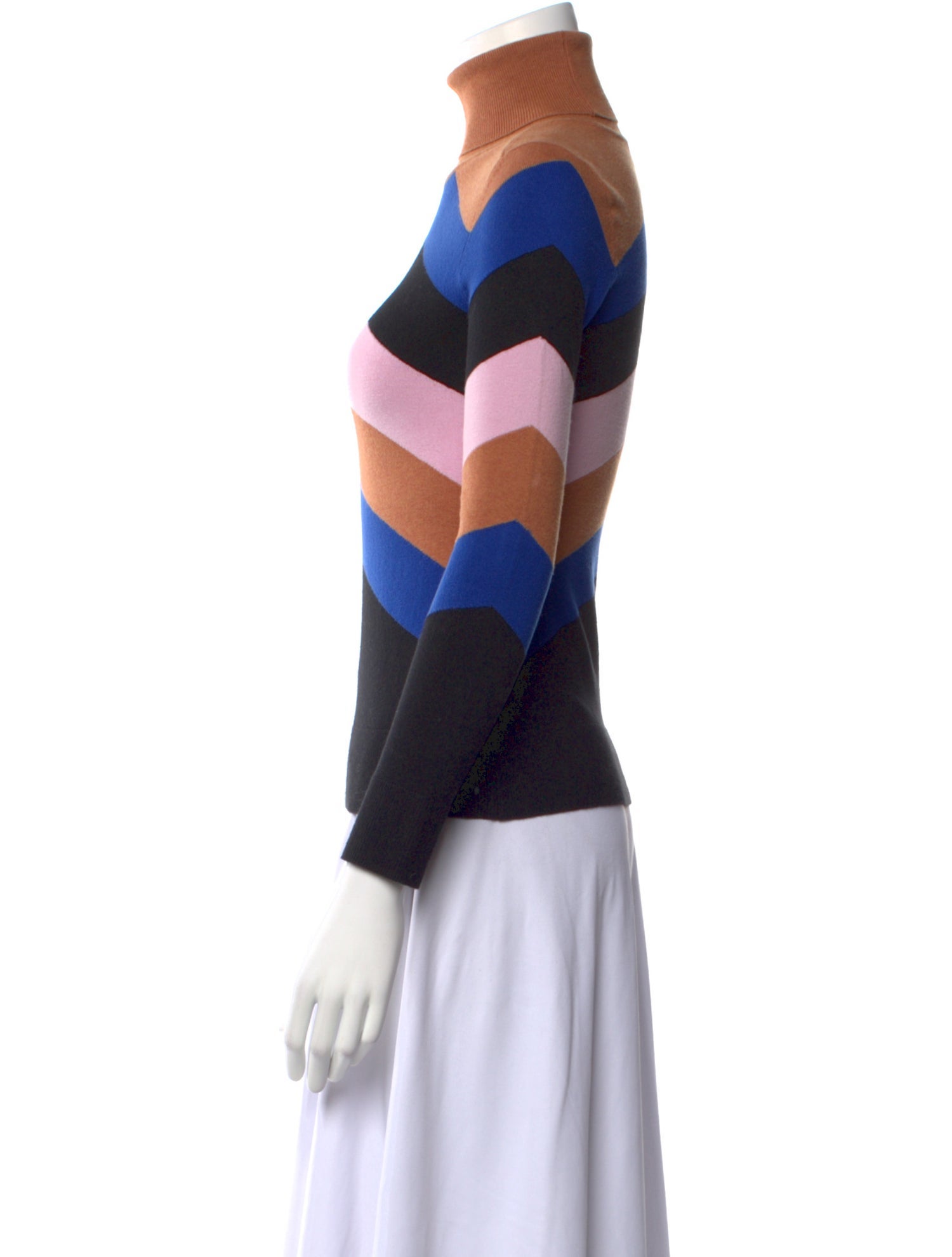 JoosTricot Striped Turtleneck Sweater