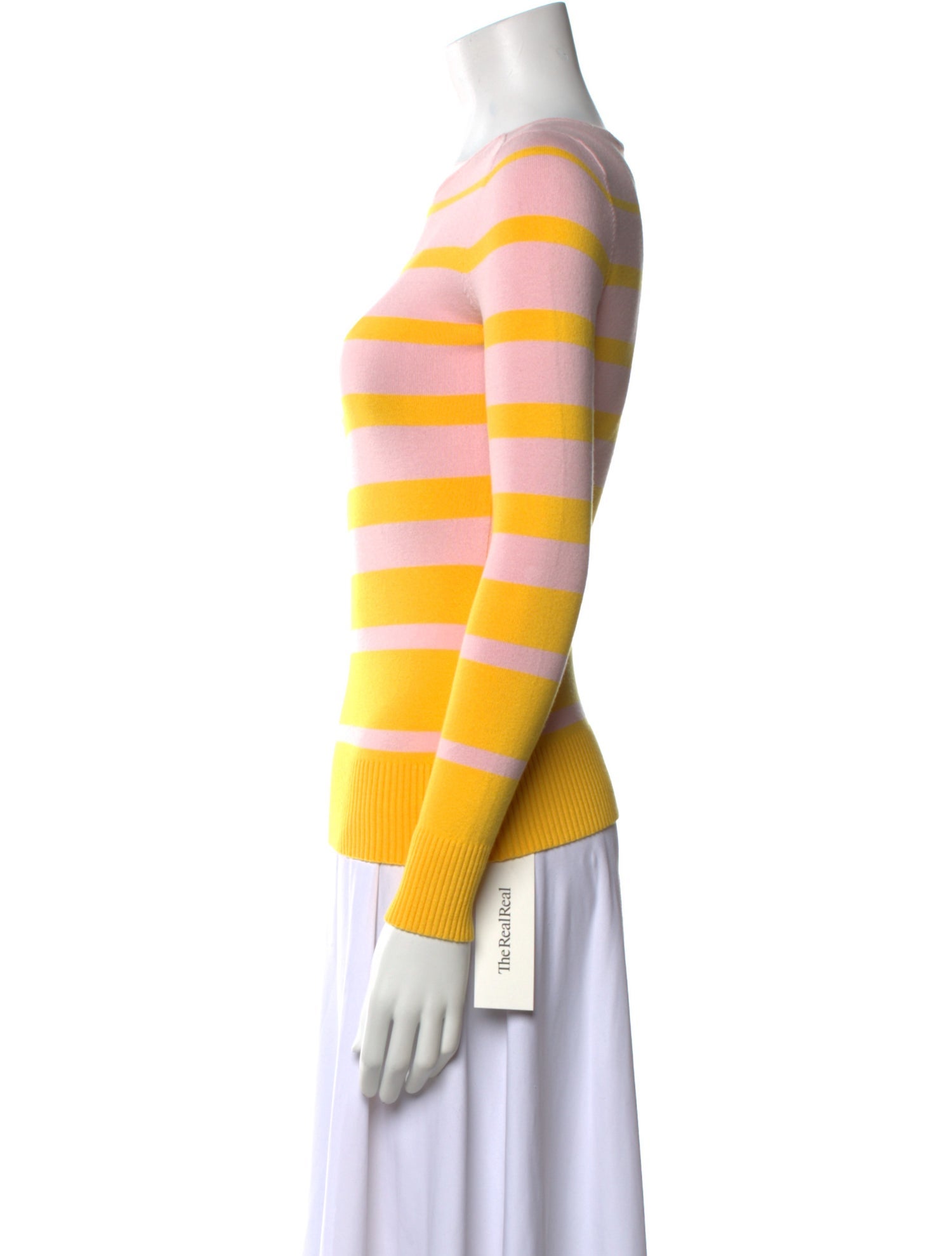 JoosTricot Striped Scoop Neck Sweater