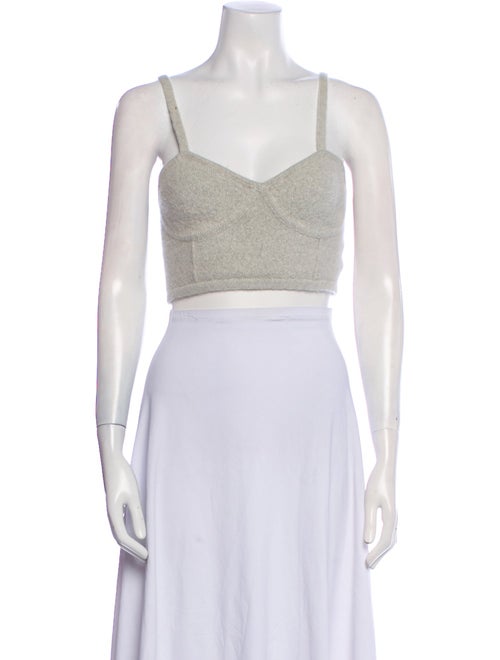 JoosTricot Merino Wool V-Neck Crop Top