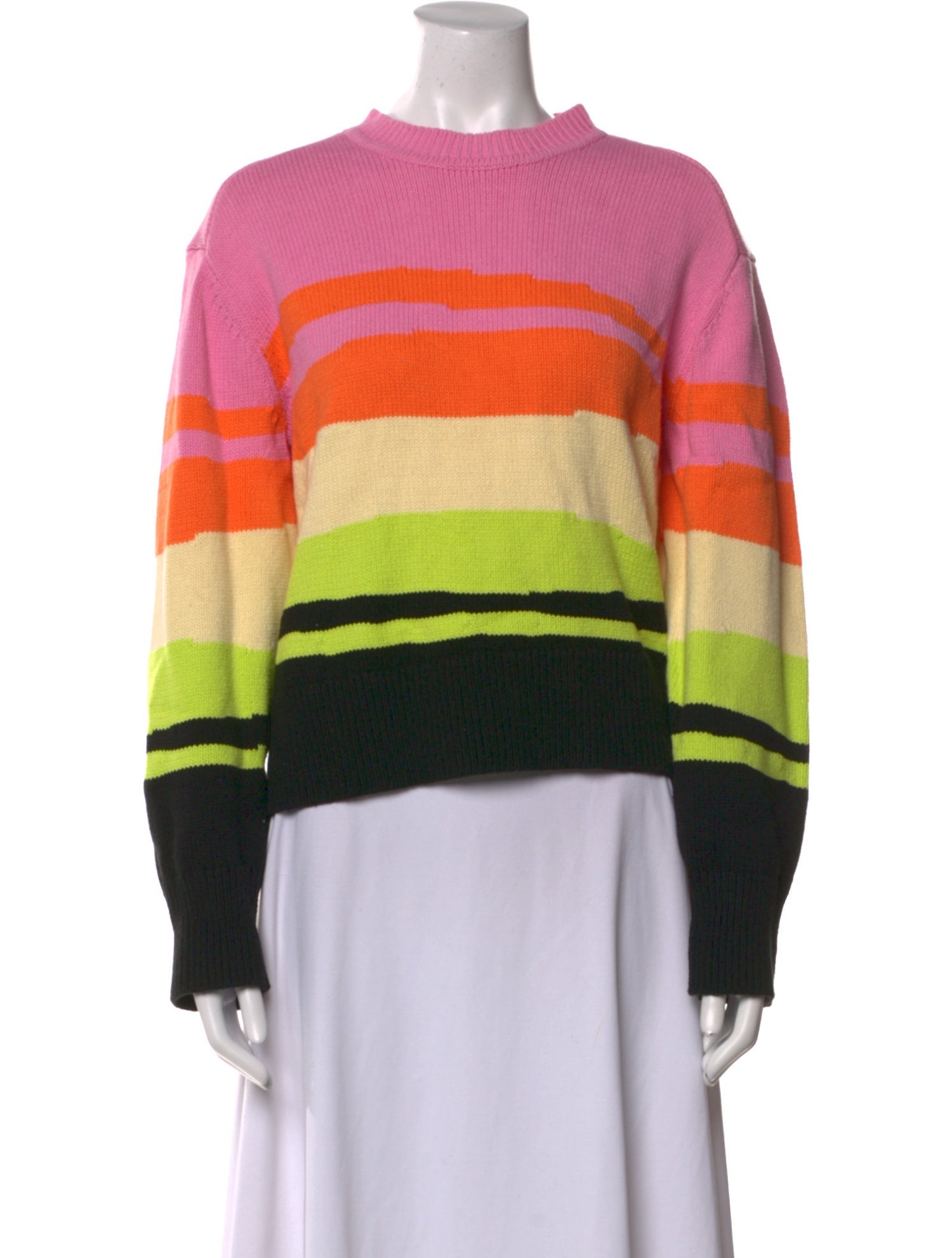 JoosTricot Striped Mock Neck Sweater