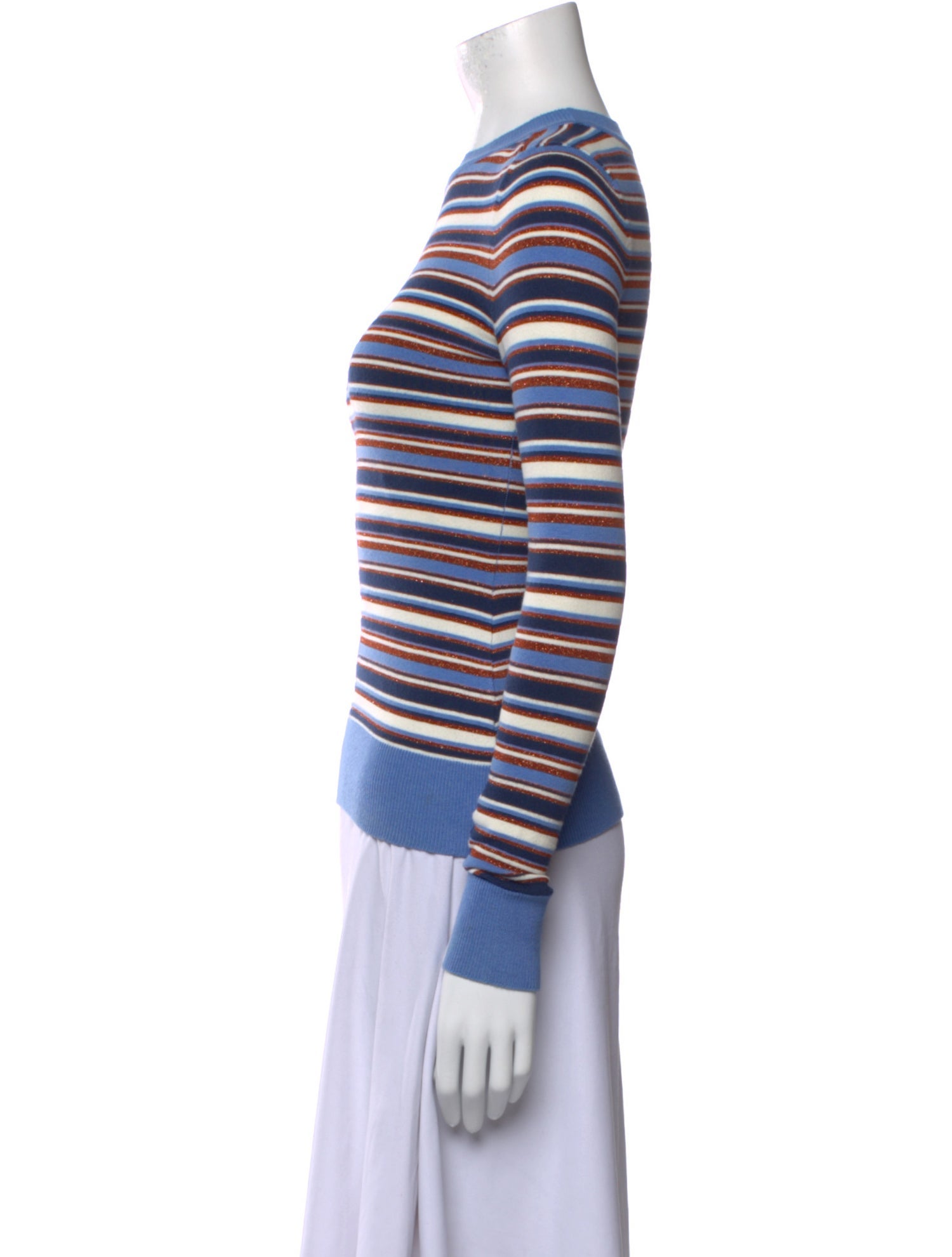 JoosTricot Striped Crew Neck Sweatshirt