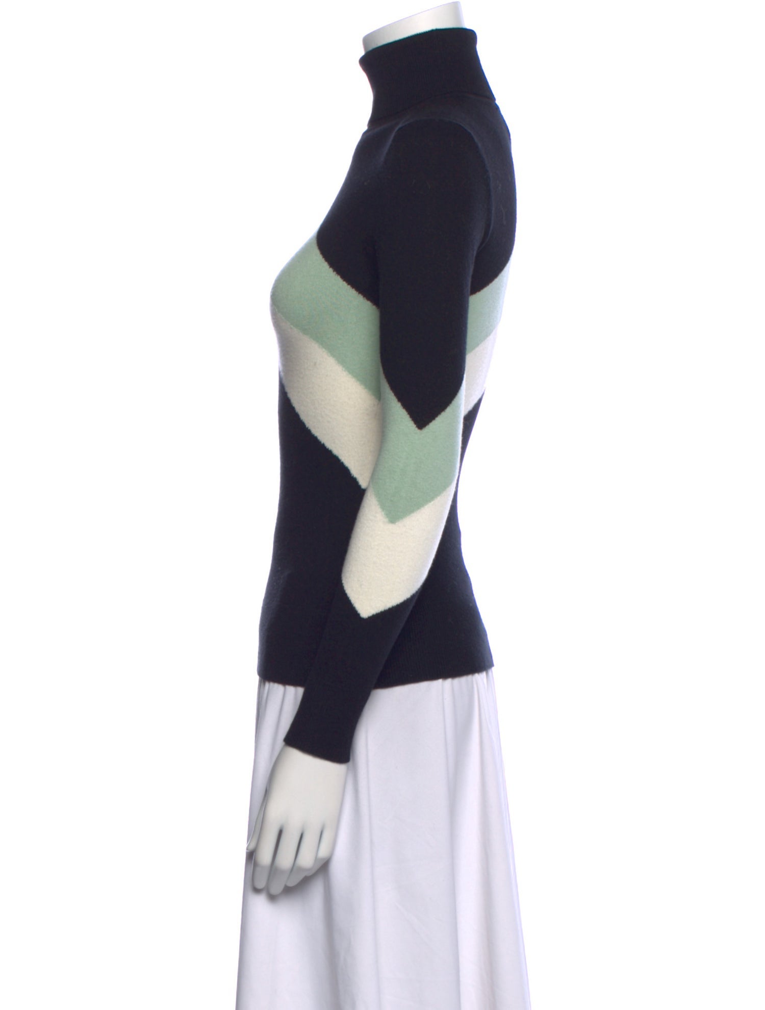 JoosTricot Striped Turtleneck Sweatshirt