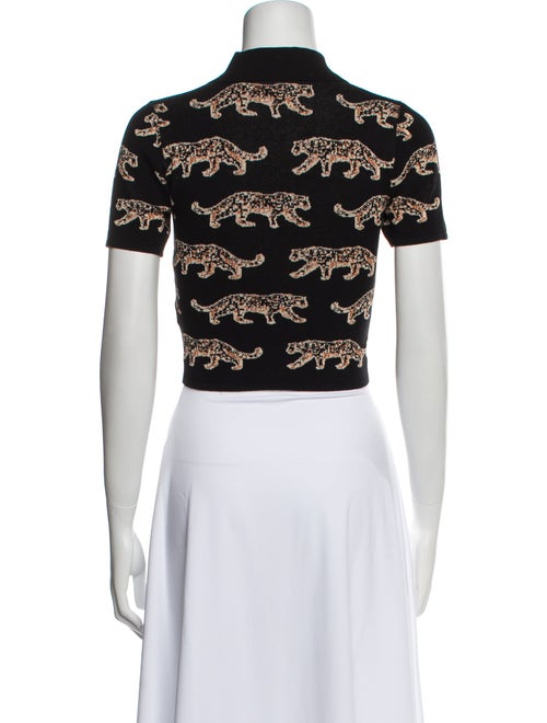 JoosTricot Printed Short Sleeve Crop Top