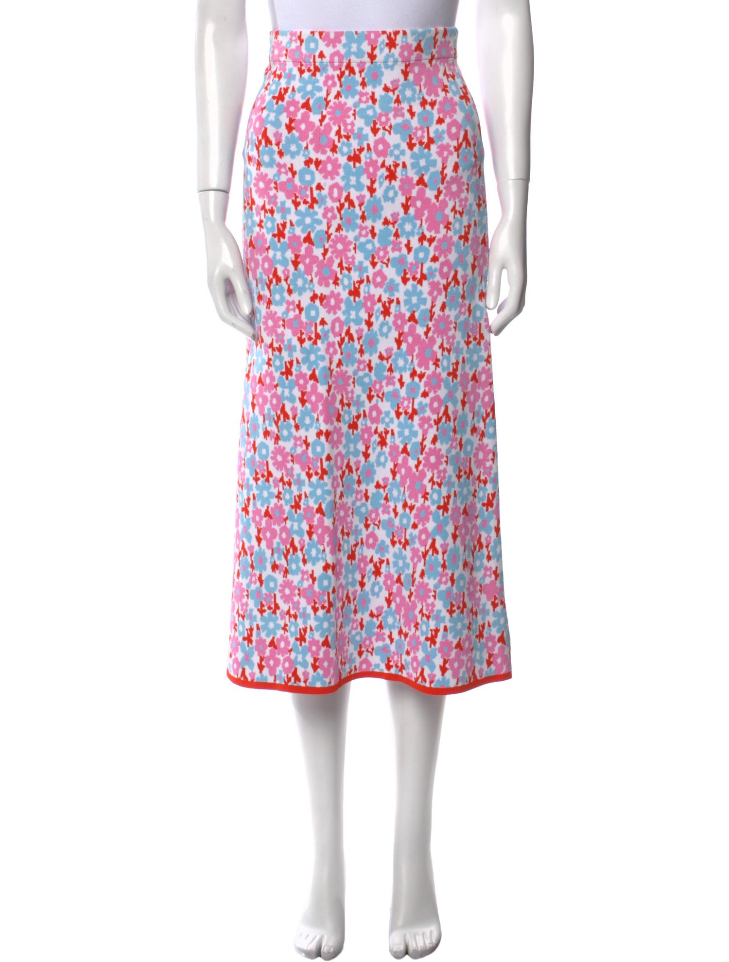 JoosTricot Floral Print Midi Length Skirt