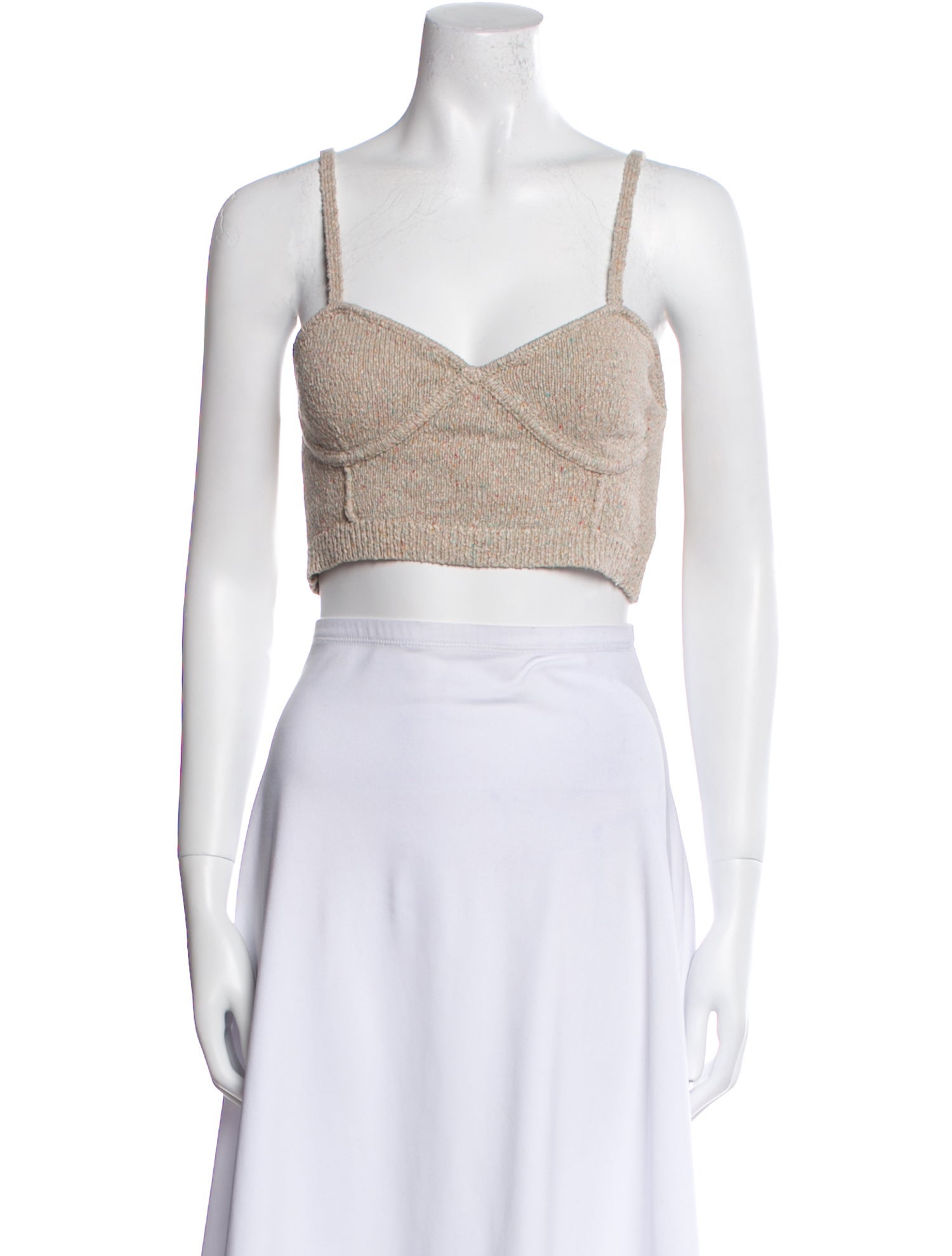 JoosTricot V-Neck Sleeveless Crop Top