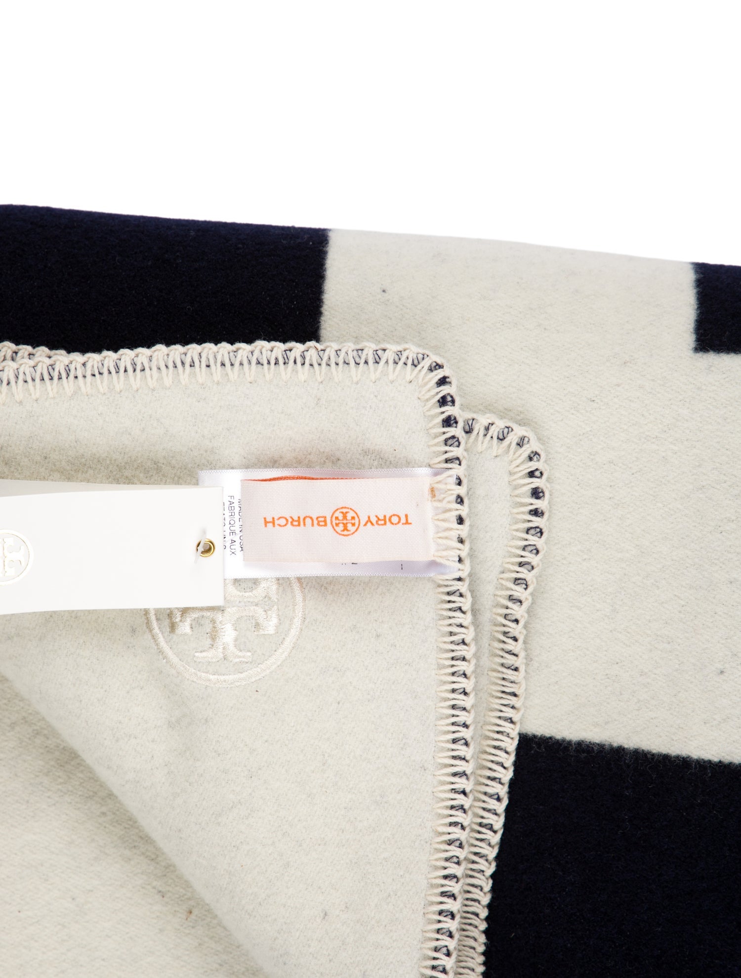 Tory Burch Home Throw Blanket w/ Tags
