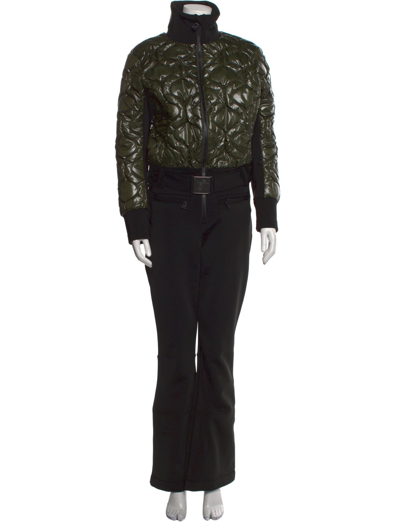 Toni Sailer Colorblock Pattern Turtleneck Jumpsuit w/ Tags