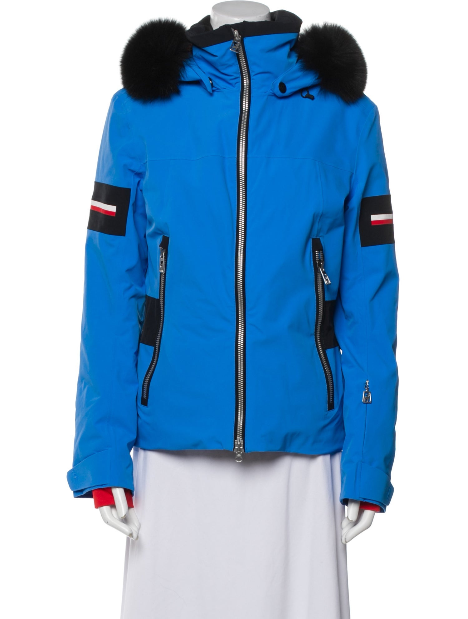 Toni Sailer Colorblock Pattern Biker Jacket w/ Tags