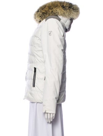 Toni Sailer Colorblock Pattern Faux Fur Jacket