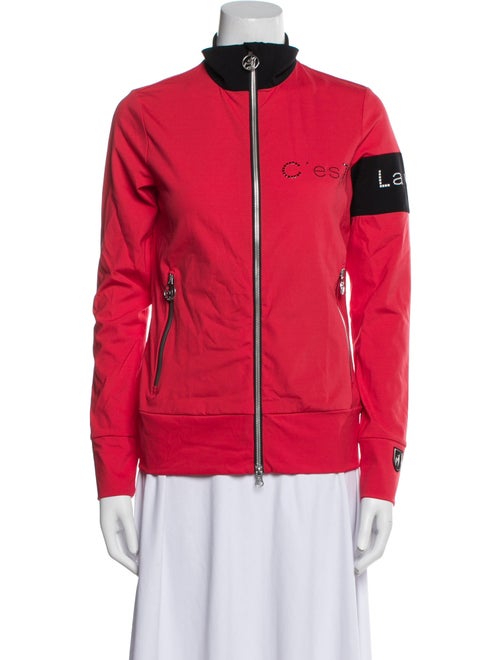 Toni Sailer Colorblock Pattern Bomber Jacket