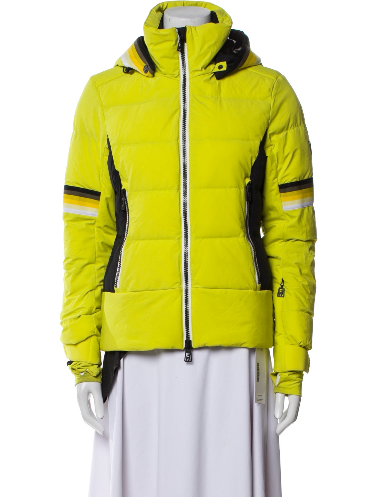 Toni Sailer Colorblock Pattern Down Jacket