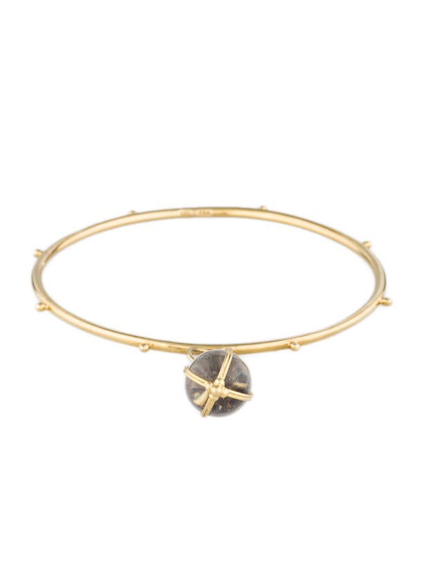 Temple St. Clair Gold Amulet Bangle